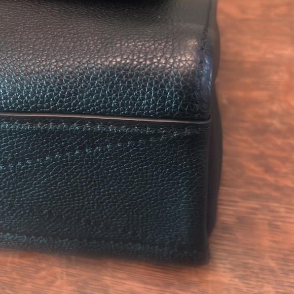 Marc Jacobs 2 Way Cadena Charm Black Pebbled Leather Satchel - Picture 9 of 15